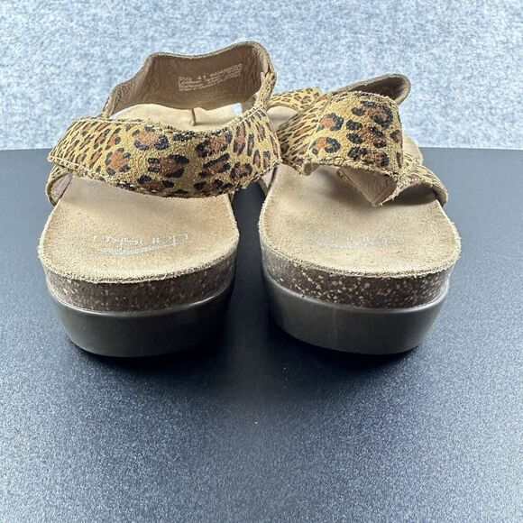 Dansko Reece Sandals Shoes Womens Size 41 EU Leopard Suede Leather 10.5-11 US* - Picture 5 of 15